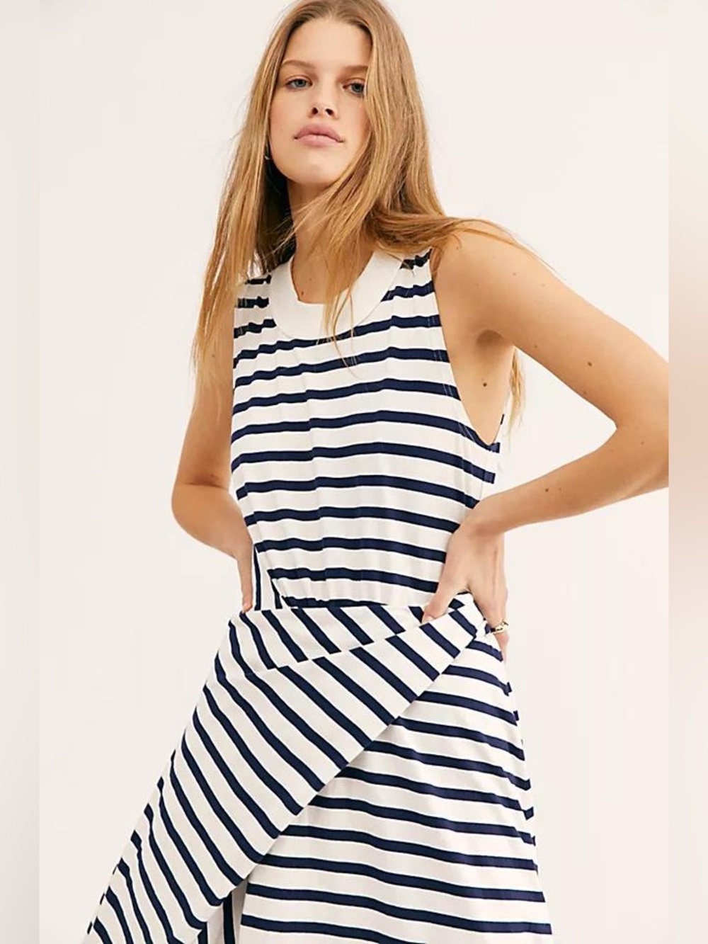 Free People Beach Capri Midi Dress Striped - Picture 8 of 8